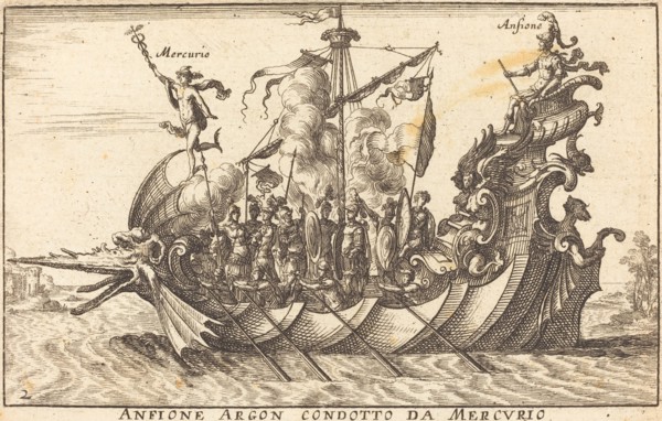 Anfione Argon condotto da Mercurio. Creator: Balthasar Moncornet.
