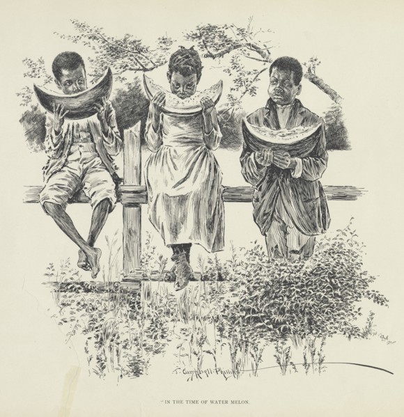 In the time of water melon, 1899. Creator: Jay Campbell Phillips.