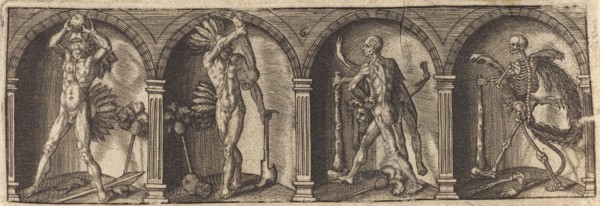 Les divers pourtraicts et figures VI, c. 1600. Creator: Master AD.