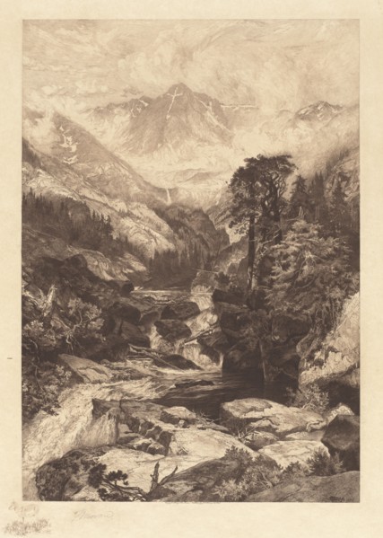 Mountain of the Holy Cross, Colorado, 1888. Creator: Thomas Moran.
