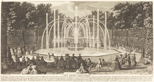Les Trois Fontaines. The Three Fountains. Creator: Jacques Rigaud.