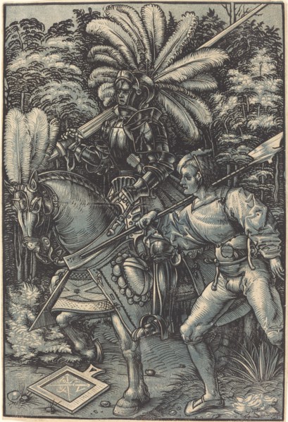Knight and the Servant, c. 1518. Creator: Hans Wechtlin the Elder.