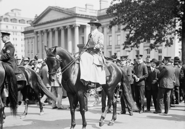 Rublee, Mrs. Juliet, Woman Suffrage, 1914. Creator: Harris & Ewing.
