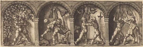Les divers pourtraicts et figures III, c. 1600. Creator: Master AD.