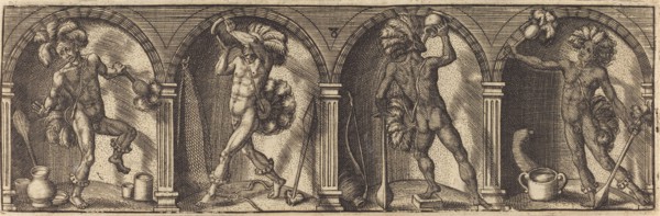 Les divers pourtraicts et figures VIII, c. 1600. Creator: Master AD.