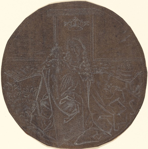 The Madonna and Child in a Garden, c. 1465/1467. Creator: Master ES.