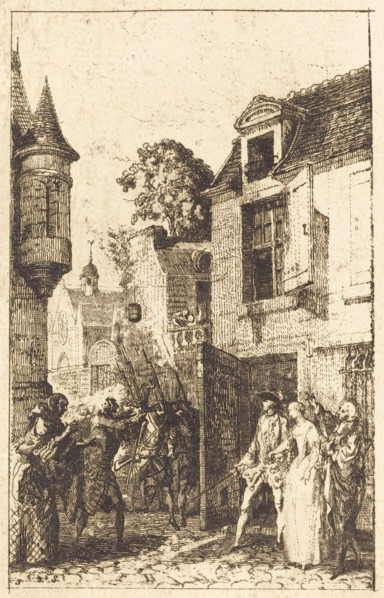 On ne s'avise jamais de tout, 1761. Creator: Gabriel de Saint-Aubin.