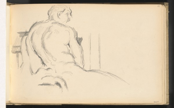 Study of Puget's "Hercules Resting", c. 1879. Creator: Paul Cezanne.