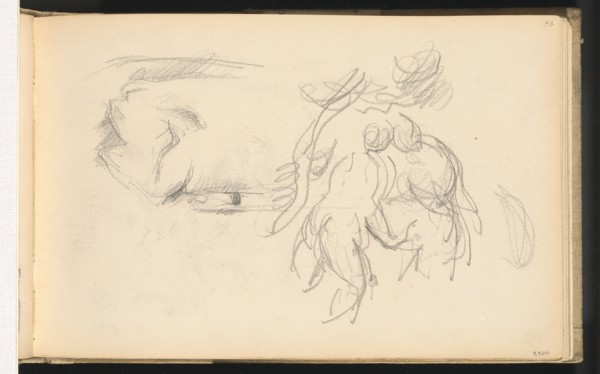 Women Bathers and a Roll of Paper, 1882/1885. Creator: Paul Cezanne.