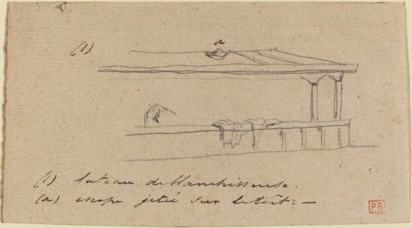 Study for "Le Petit Pont", probably c. 1850. Creator: Charles Meryon.