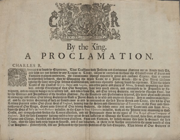 'By the King [Charles II]. A Proclamation'..., 1674. Creator: Unknown.
