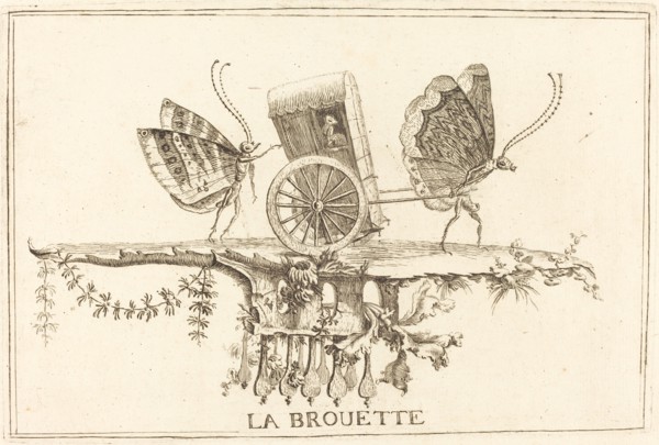 La Brouette, in or after 1756. Creator: Charles-Germain de Saint-Aubin.