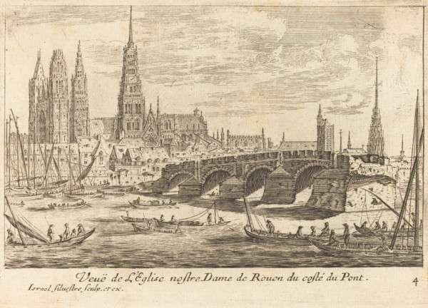 Veue de l'Eglise nostre Dame de Rouen, 1664. Creator: Israel Silvestre.