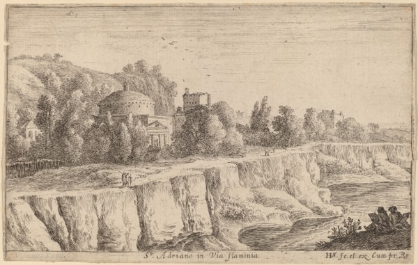 Church of San Adrian on the Via Flaminia. Creator: Herman van Swanevelt.