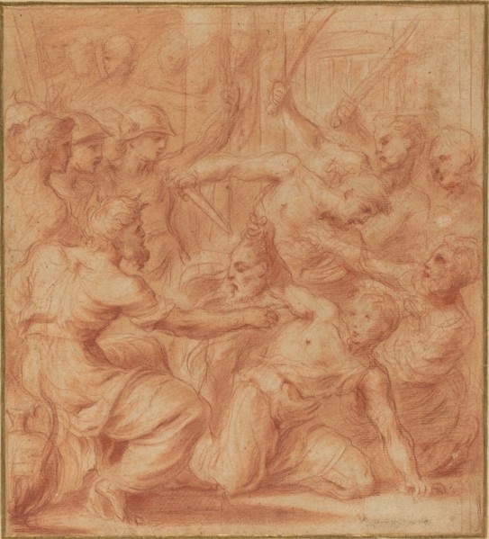 David Offering the Head of Goliath to King Saul. Creator: Carlo Maratti.