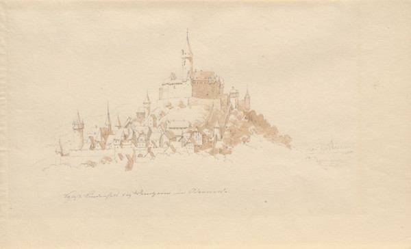 Schloss Lindenfels bei Weinheim im Odenwald. Creator: Julius von Leypold.