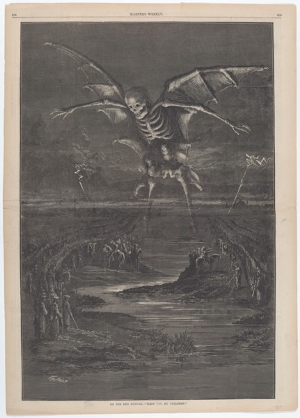 On the Red Danube - "Bless You, My Children!", 1877. Creator: Thomas Nast.