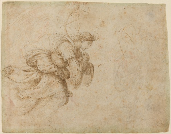 The Angel of the Annunciation [recto], 1500/1504. Creator: Fra Bartolomeo.