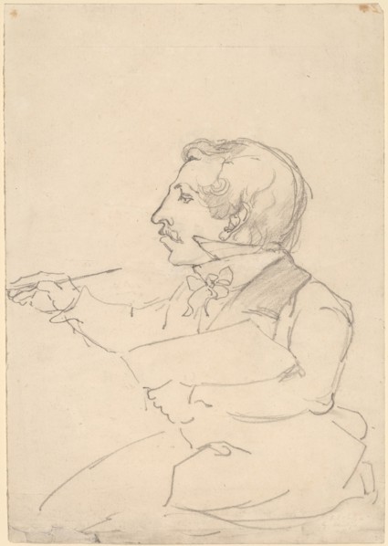 Eastman Johnson Sketching, c. 1849/1851. Creator: Emanuel Gottlieb Leutze.