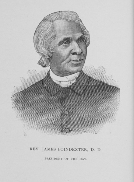 Rev. James Poindexter, D. D. President of the day, 1888. Creator: Unknown.