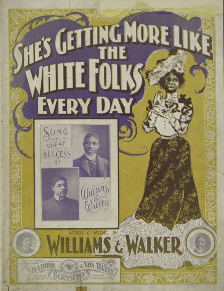 'She's getting mo' like the white folks every day', 1901. Creator: Unknown.