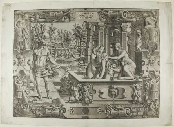 Diana and Actaeon (the Metamorphosis of Acteon), 1544. Creator: Jean Mignon.