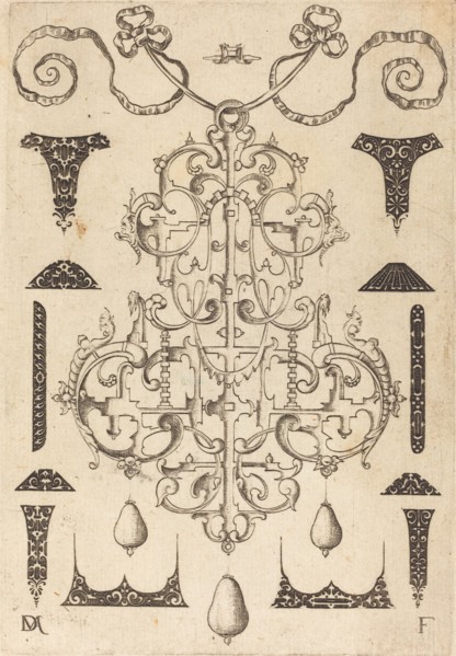 Large Pendant, Surrounded by Twelve Small Studs, 1593. Creator: Daniel Mignot.