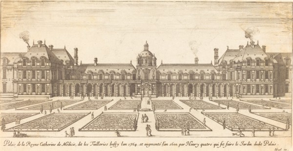 Palais de la Reyne Catherine de Medicis, 1650/1655. Creator: Israel Silvestre.