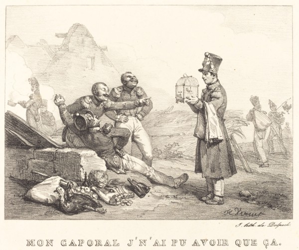Mon Caporal, Je n'ai pu avons que ça, 1823. Creator: Emile Jean-Horace Vernet.