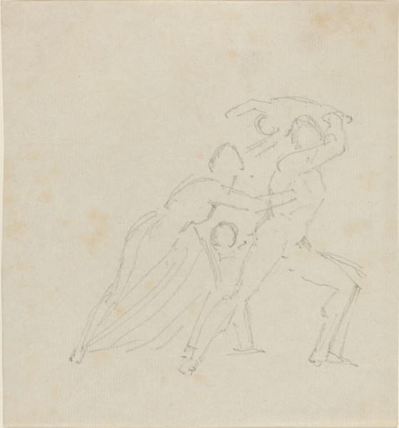 Study for "The Fury of Athamas", probably c. 1790/1794. Creator: John Flaxman.