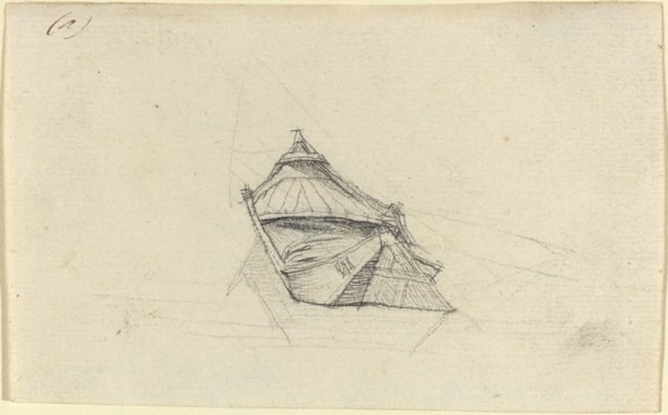 Seine Boat for "Le Pont-au-Change", probably c. 1854. Creator: Charles Meryon.