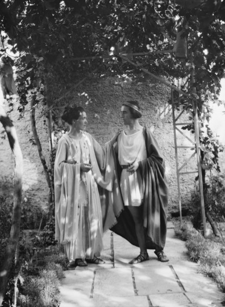 Kanellos, Vanellos and Tanagra, in dance costumes, 1929 Creator: Arnold Genthe.