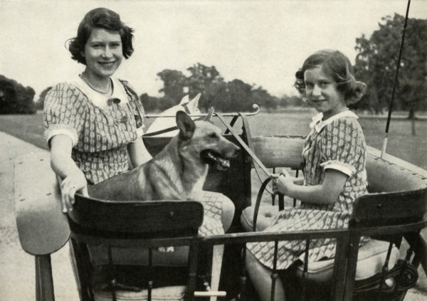'Driving with Her Sister in Windsor Great Park - 1941', 1947. Creator: Unknown.