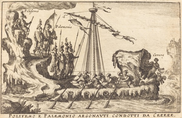 Polifemo e Palemonio Argonauti condotti da Cerere. Creator: Balthasar Moncornet.