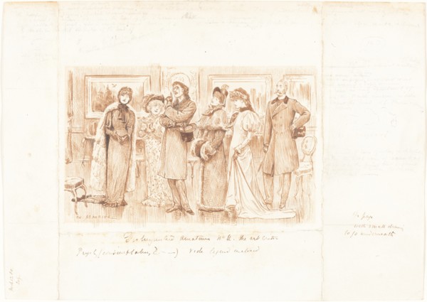 Distinguished Amateurs no. II: The Art Critic, 1880. Creator: George du Maurier.