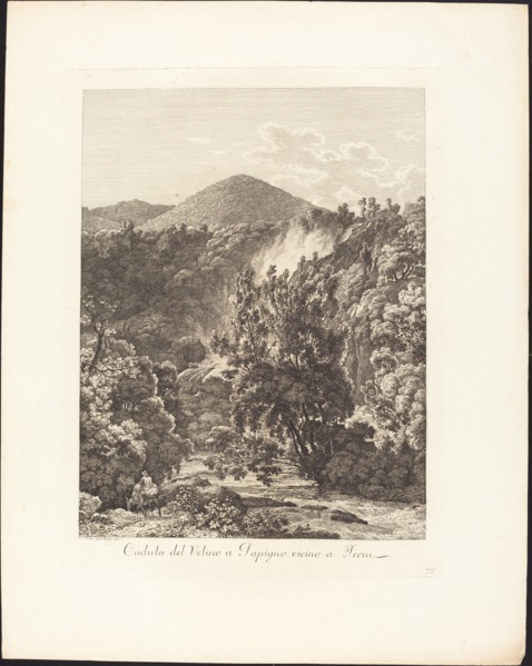 Caduta del Velino a Papigno, vicino a Terni, 1795. Creator: Jacob Wilhelm Mechau.