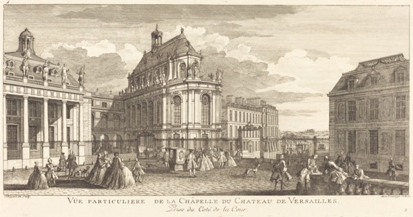Vue Particuliere de la Chapelle du Chateau deVersailles. Creator: Jacques Rigaud.