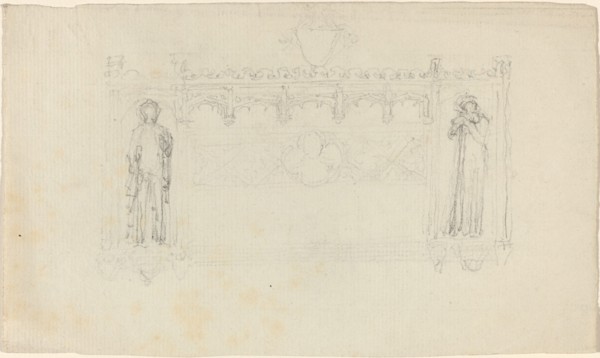 Design for the Simcoe Monument, Exeter Cathedral, c. 1814. Creator: John Flaxman.