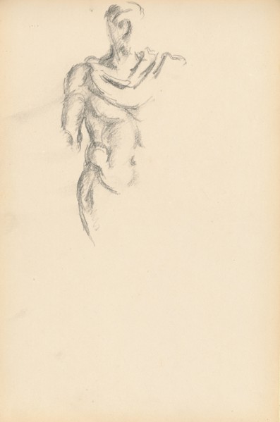 Study of a Standing Male Figure after the Antique, c. 1895. Creator: Paul Cezanne.
