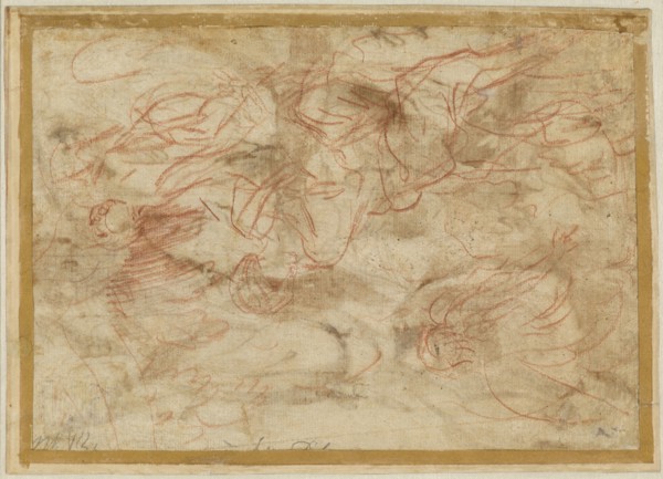 The Angel Appearing to Hagar in the Desert, c. 1660. Creator: Pier Francesco Mola.