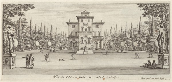 Vuë du Palais et Jardin du Cardinal Ludovise, 1640-1660. Creator: Israel Silvestre.