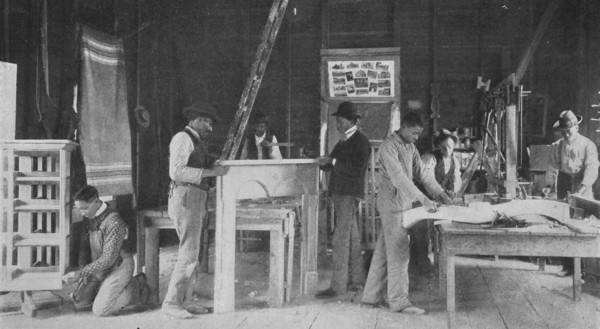 A furniture and repair shop at Snow Hill, 1904. Creator: Frances Benjamin Johnston.