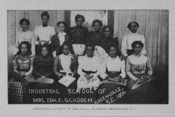 Industrial school of Mrs. Ida E. Gladden, Greenville, S.C., 1902. Creator: Unknown.