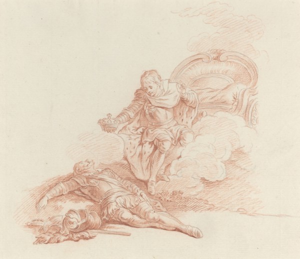 Regne, dit-il, triomphe et sois en tout mon fils. Creator: Hubert Francois Gravelot.