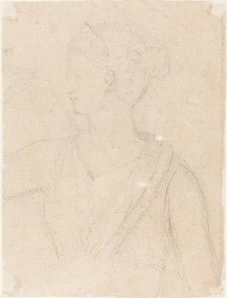 Study of the Statue of Diana in the Vatican [verso]. Creator: Benjamin Robert Haydon.