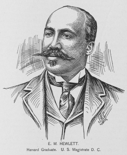 E.M. Hewlett; Harvard Graduate; U.S. Magistrate D.C., 1902. Creator: J. H. Cunningham.