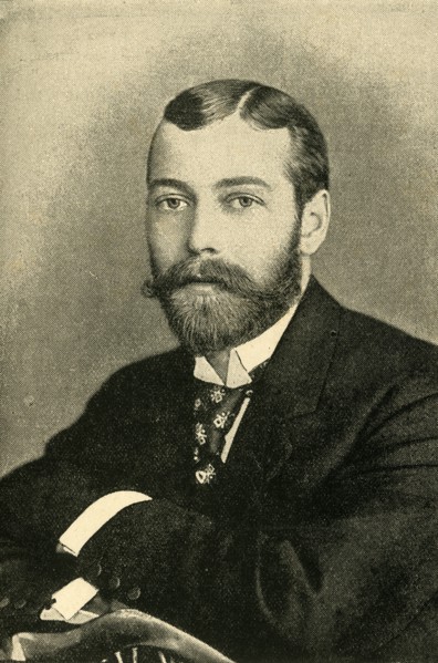 'H.R.H. Prince George of Wales, K.G., Duke of York', c1897. Creator: Hughes & Mullins.