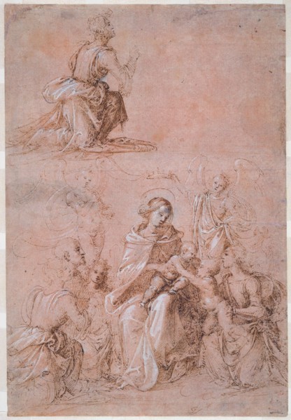 The Virgin and Child Surrounded by Saints and Angels, c. 1500. Creator: Fra Bartolomeo.