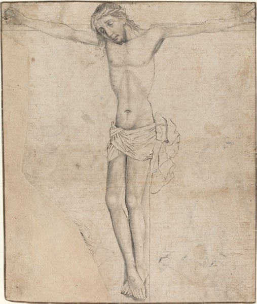 Christ on the Cross [recto], mid- to late 1470s. Creator: Master of the Drapery Studies.