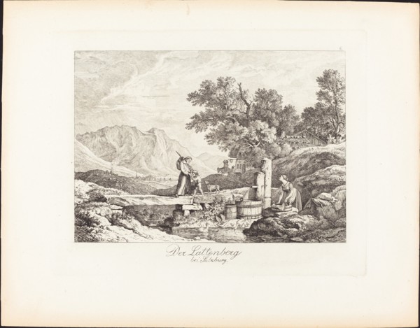 Der Lattenberg bei Salzburg (The Lattenberg near Salzburg), 1830. Creator: Ludwig Richter.